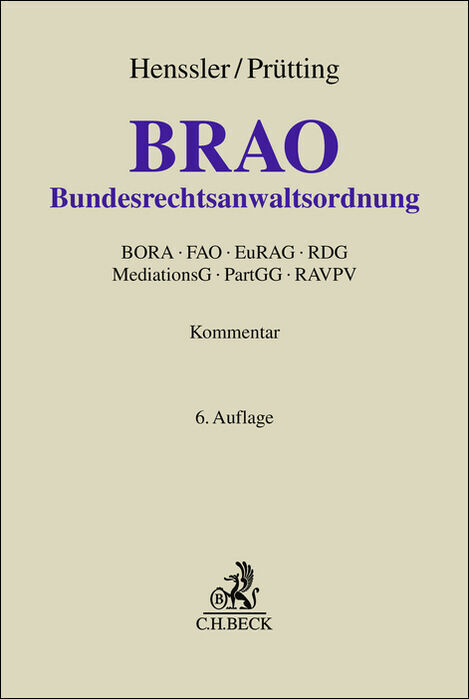 Bundesrechtsanwaltsordnung main product photo