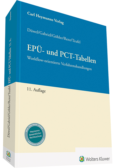 EPÜ- und PCT-Tabellen main product photo