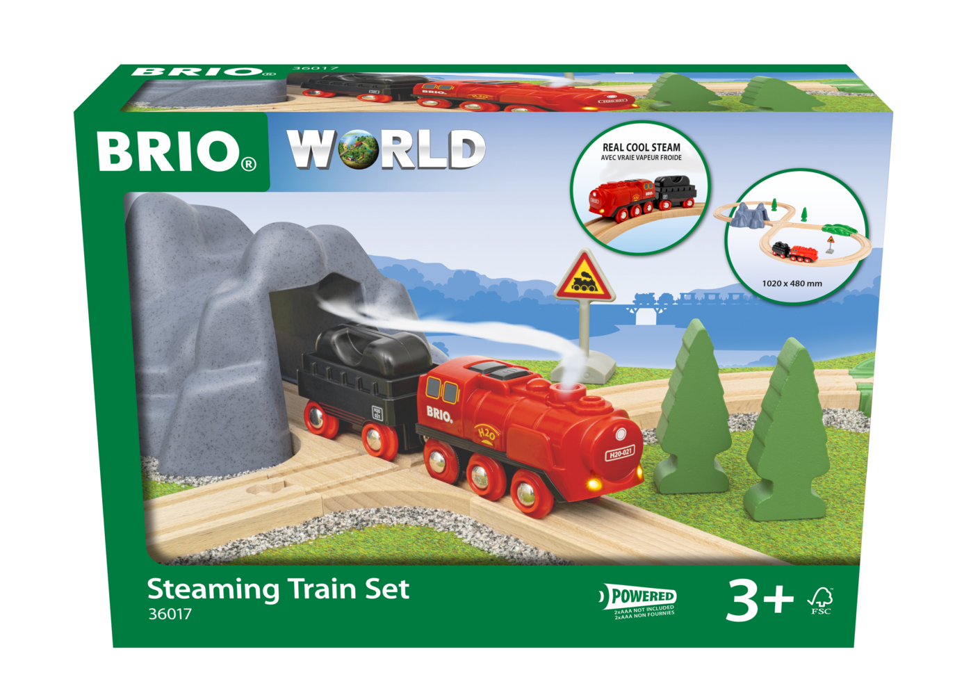 BRIO Batterie-Dampflok Set main product photo