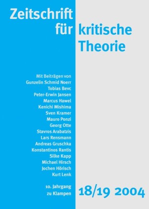 Zeitschrift für kritische Theorie / Zeitschrift für kritische Theorie, Heft 18/19