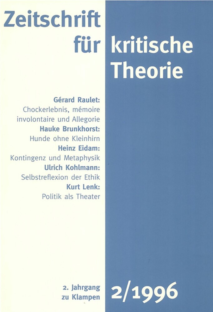 Zeitschrift für kritische Theorie / Zeitschrift für kritische Theorie, Heft 2 main product photo