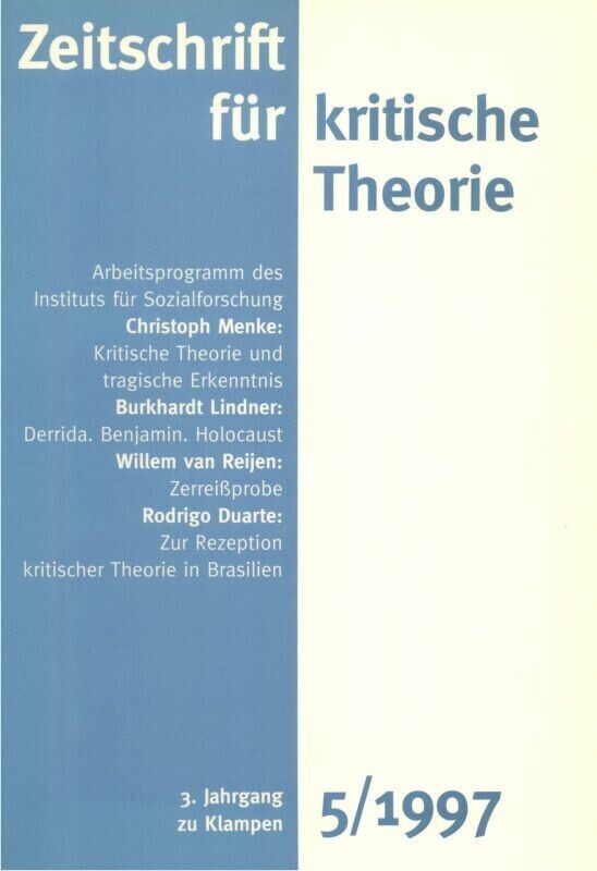 Zeitschrift für kritische Theorie / Zeitschrift für kritische Theorie, Heft 5 main product photo