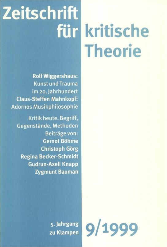 Zeitschrift für kritische Theorie / Zeitschrift für kritische Theorie, Heft 9 main product photo