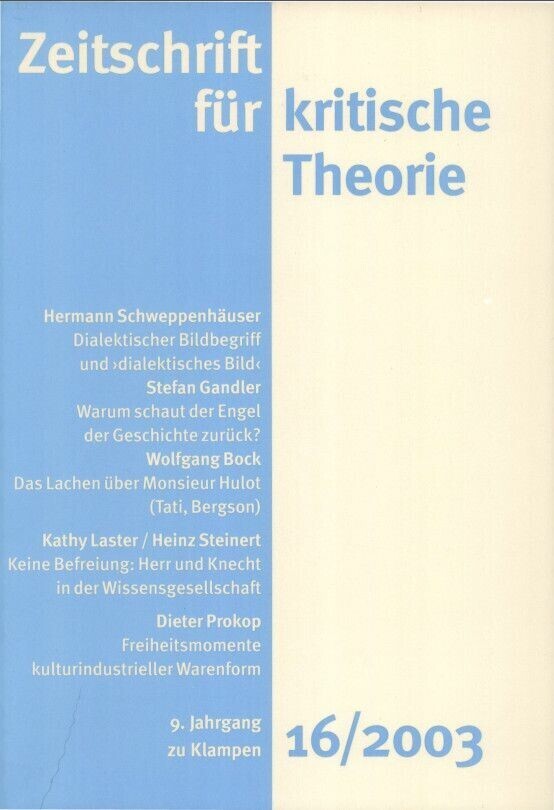 Zeitschrift für kritische Theorie / Zeitschrift für kritische Theorie, Heft 16 main product photo