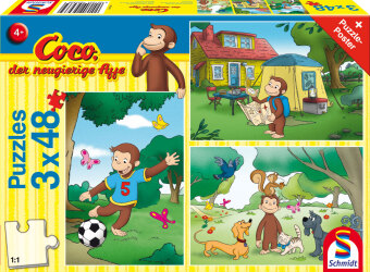 Coco, der neugierige Affe, Mein Freund Coco, 3x48 Teile (Puzzle)