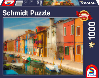 Bunte Häuser der Insel Burano (Puzzle)