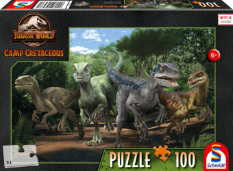 Neue Abenteuer, Das Velociraptor Rudel, 100 Teile (Puzzle)