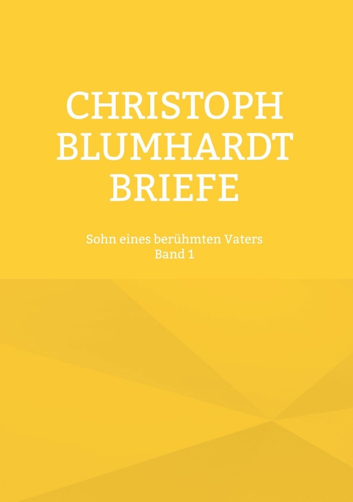 Christoph Blumhardt Briefe Band 1 main product photo