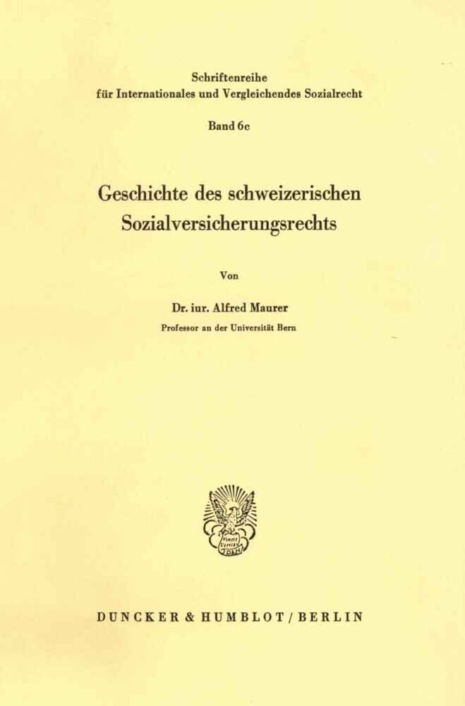 Geschichte des schweizerischen Sozialversicherungsrechts. main product photo
