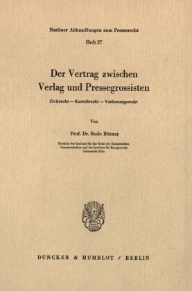 Der Vertrag zwischen Verlag und Pressegrossisten.