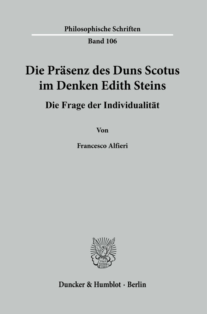 Die Präsenz des Duns Scotus im Denken Edith Steins. main product photo
