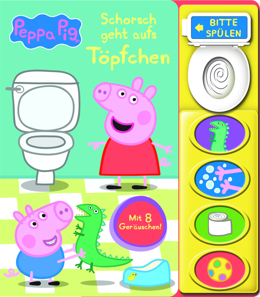 Peppa Pig - Schorsch geht aufs Töpfchen - Mein Klo-Soundbuch - Pappbilderbuch mit Klospülung und 8 Geräuschen - Peppa Wutz main product photo