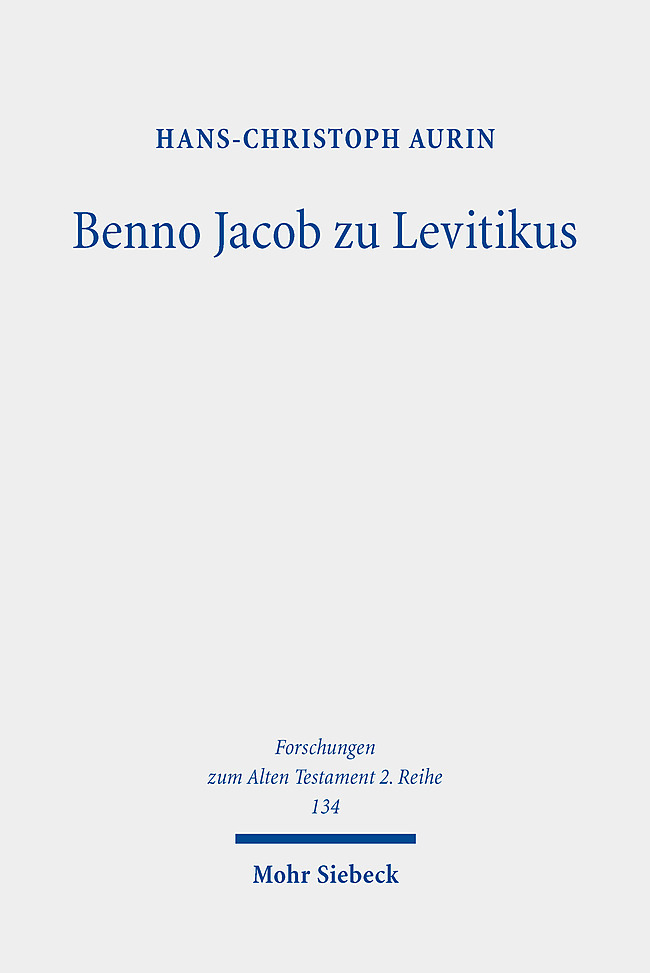 Benno Jacob zu Levitikus main product photo