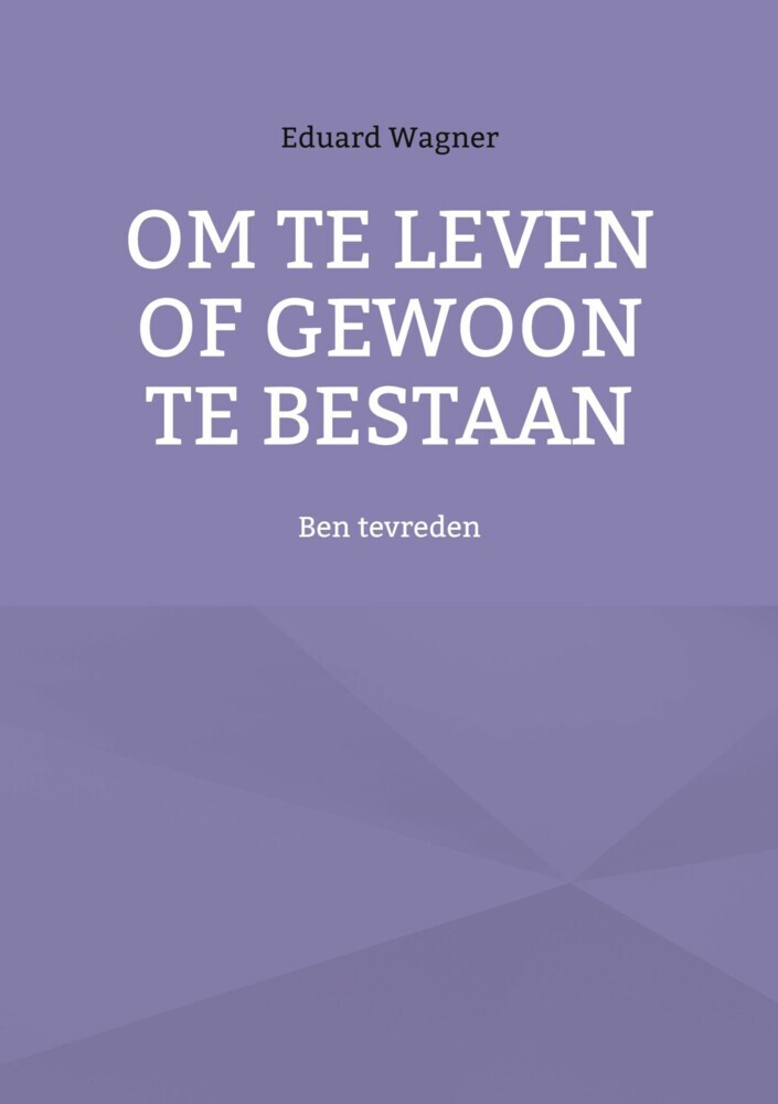 Om te leven of gewoon te bestaan main product photo