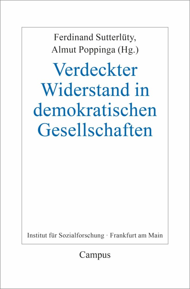 Verdeckter Widerstand in demokratischen Gesellschaften main product photo