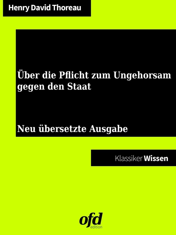 Über die Pflicht zum Ungehorsam gegen den Staat main product photo