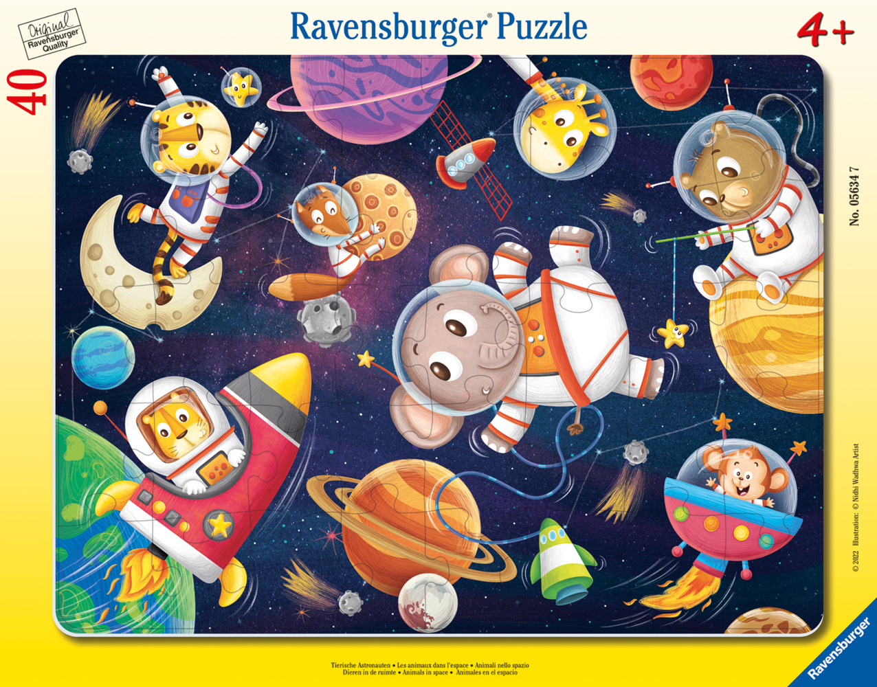 Tierische Astronauten (Kinderpuzzle) main product photo