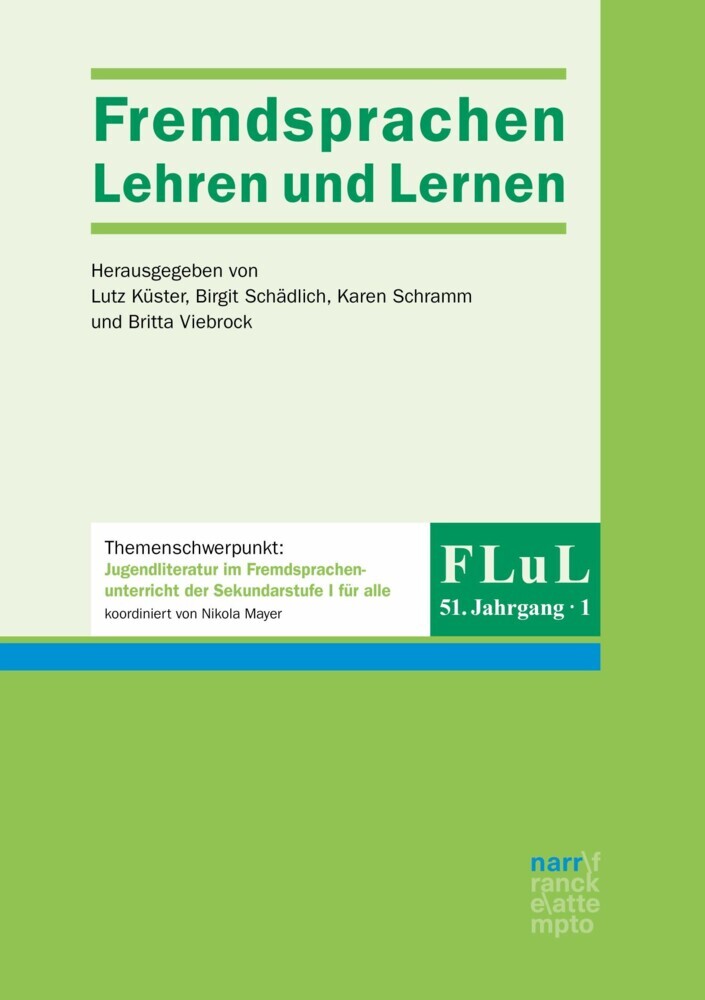 FLuL - Fremdsprachen Lehren und Lernen, 51, 1 main product photo
