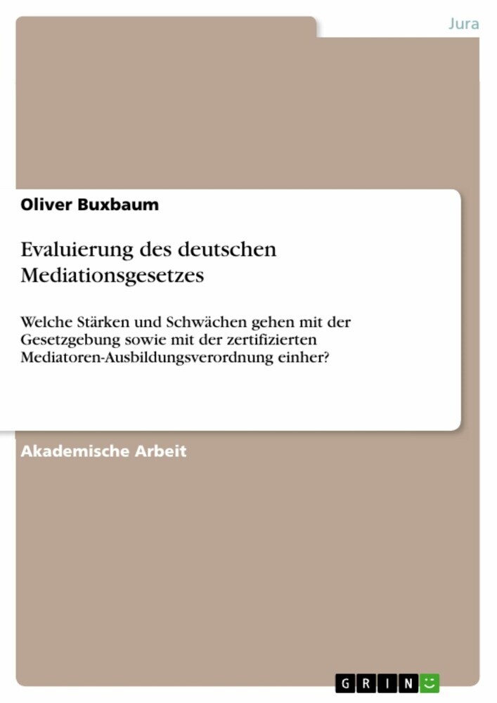 Evaluierung des deutschen Mediationsgesetzes main product photo