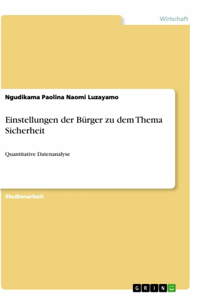 Einstellungen der Bürger zu dem Thema Sicherheit main product photo