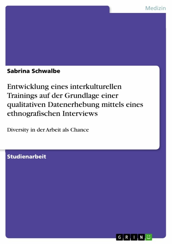 Entwicklung eines interkulturellen Trainings auf der Grundlage einer qualitativen Datenerhebung mittels eines ethnografischen Interviews main product photo