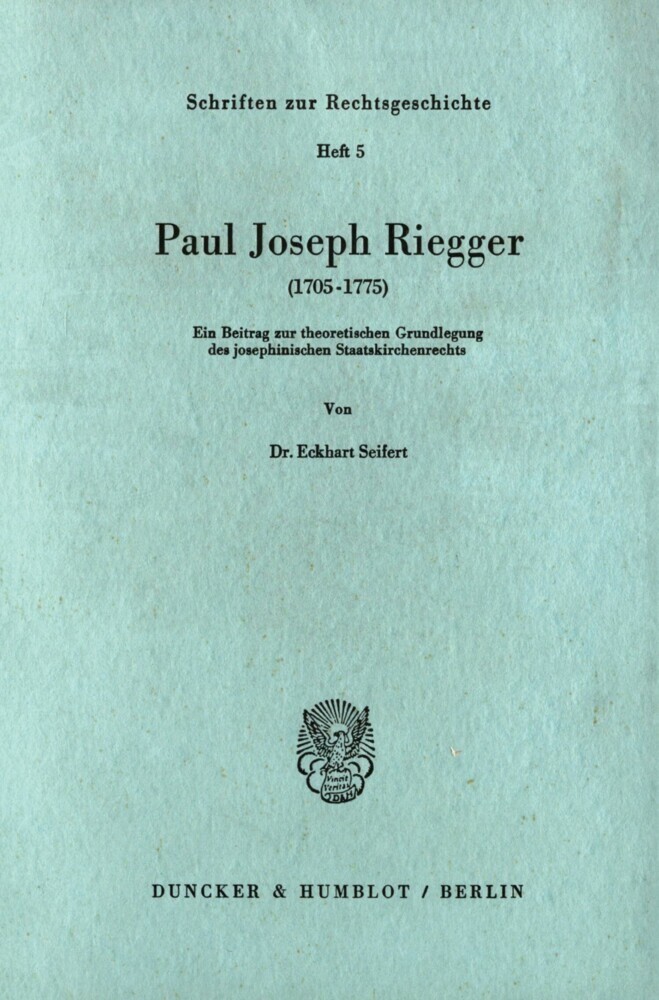 Paul Joseph Riegger (1705 - 1775). main product photo