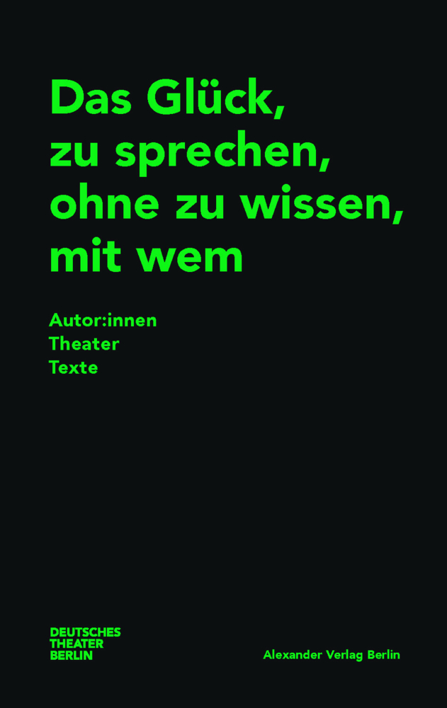 Das Glück, zu sprechen, ohne zu wissen, mit wem main product photo