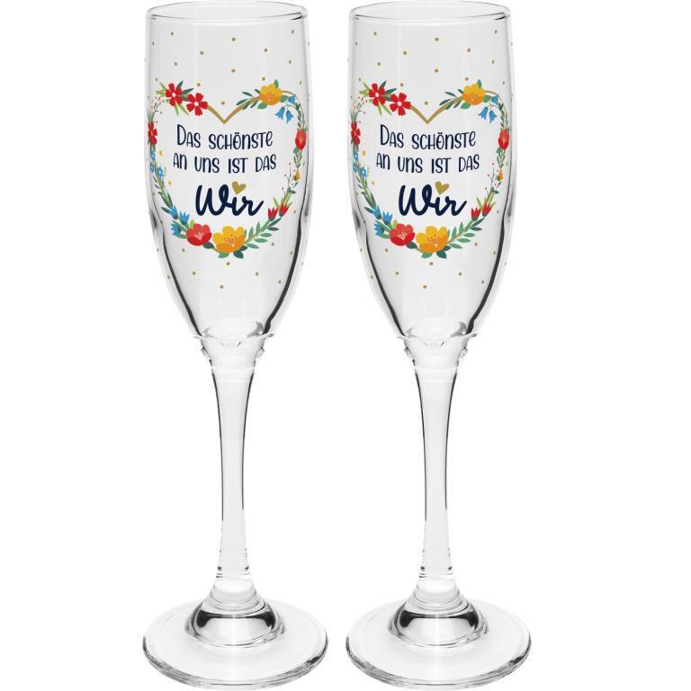 Sektglas Set "Wir" main product photo