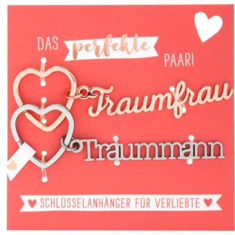 Anhänger-Set Schlüsselworte Traummann & Traumfrau