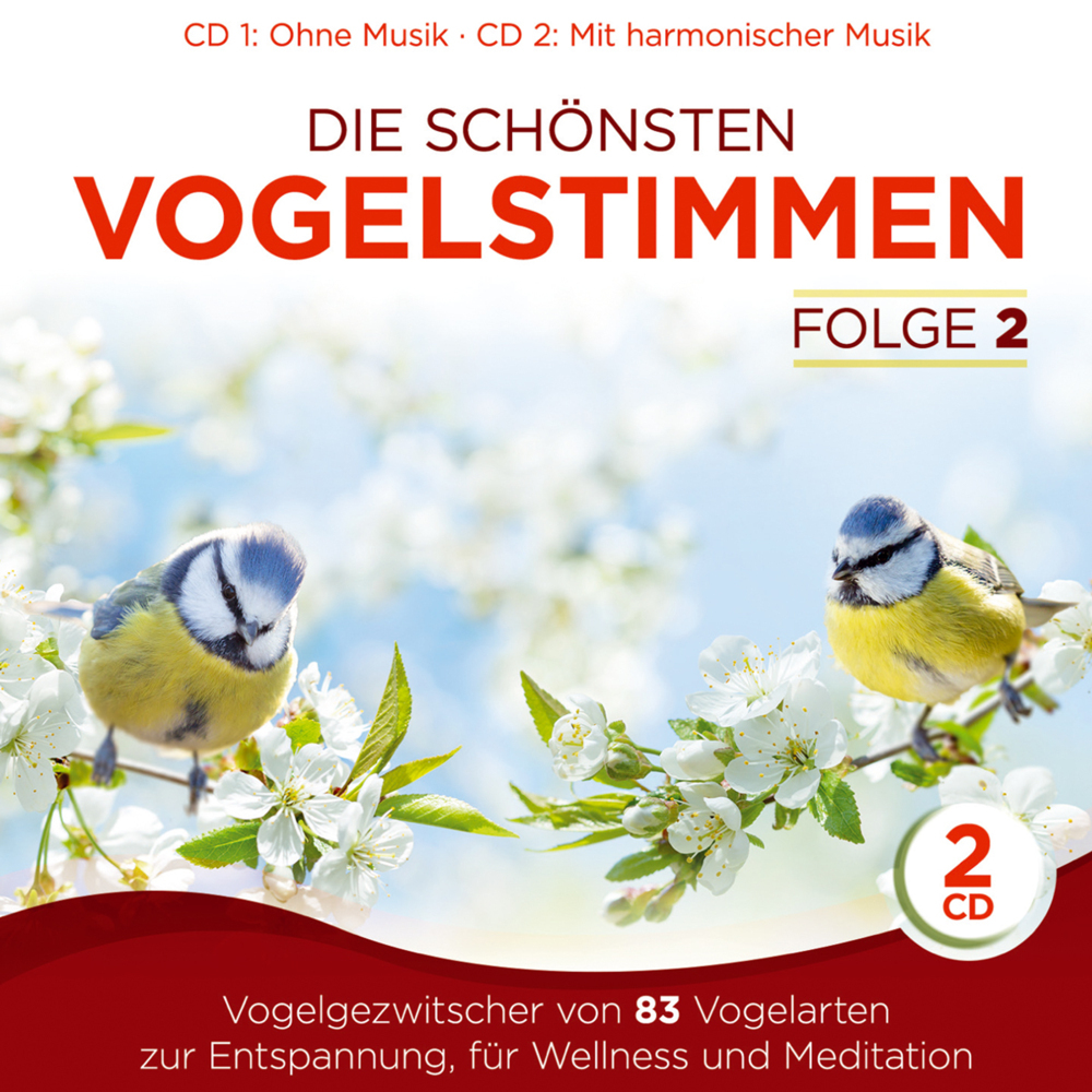 Die schönsten Vogelstimmen. Tl.2, 2 Audio-CD main product photo