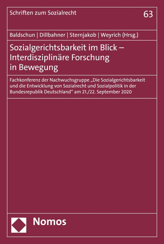 Sozialgerichtsbarkeit im Blick - Interdisziplinäre Forschung in Bewegung main product photo