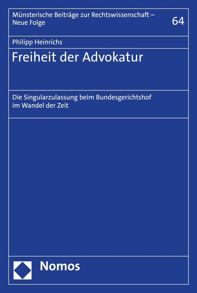 Freiheit der Advokatur main product photo