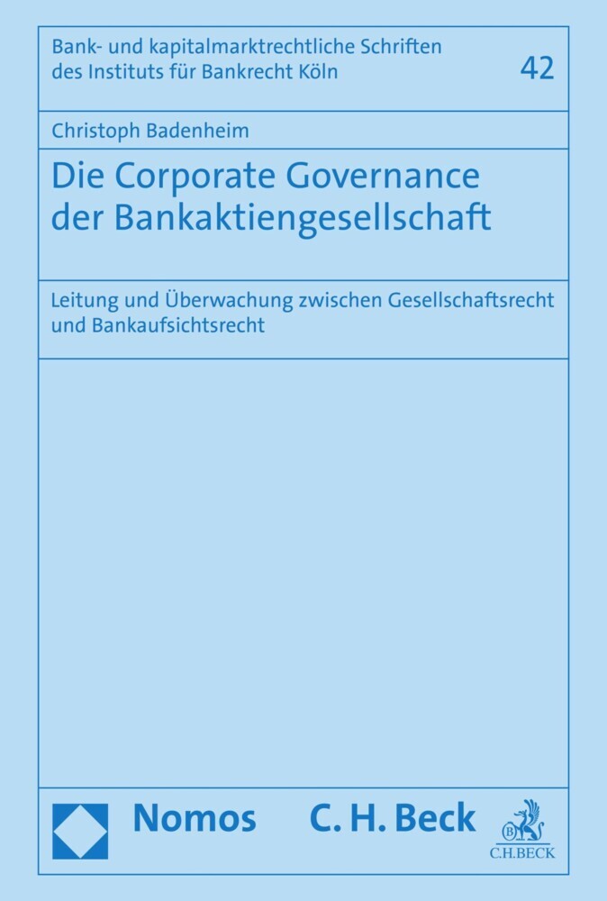 Die Corporate Governance der Bankaktiengesellschaft main product photo