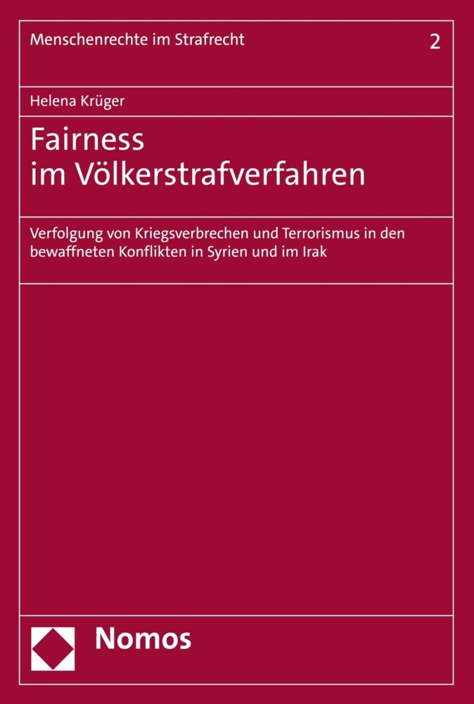 Fairness im Völkerstrafverfahren main product photo