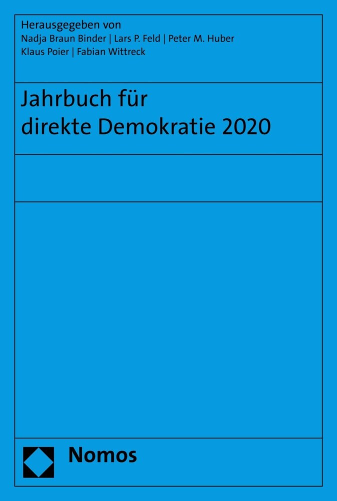 Jahrbuch für direkte Demokratie 2020 main product photo