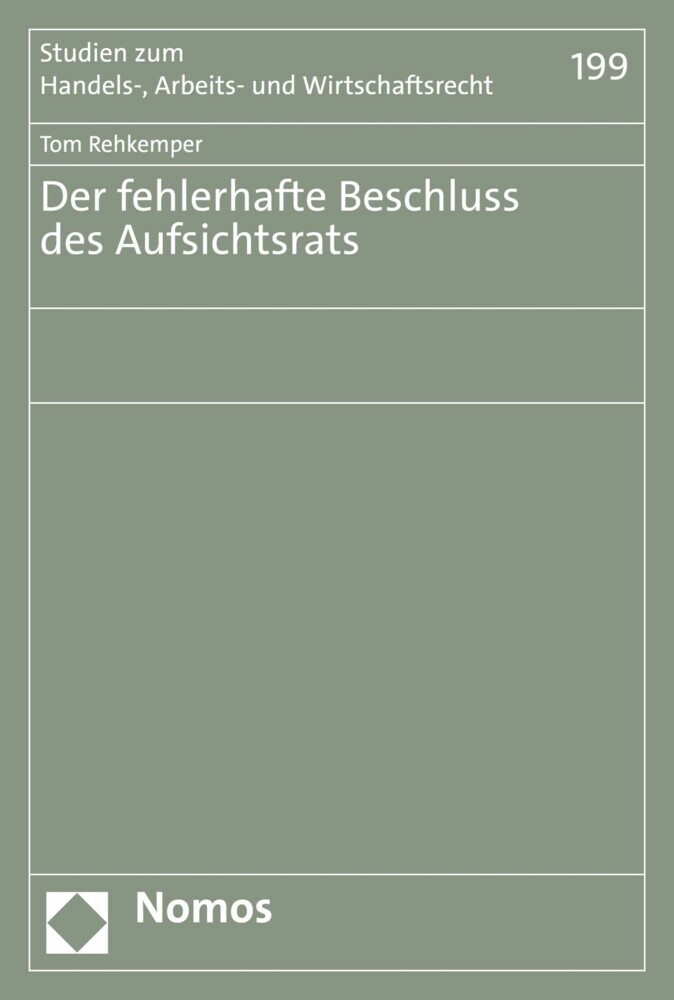 Der fehlerhafte Beschluss des Aufsichtsrats main product photo