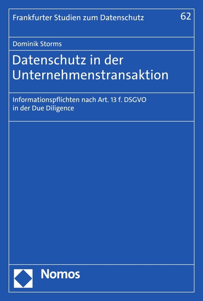 Datenschutz in der Unternehmenstransaktion main product photo
