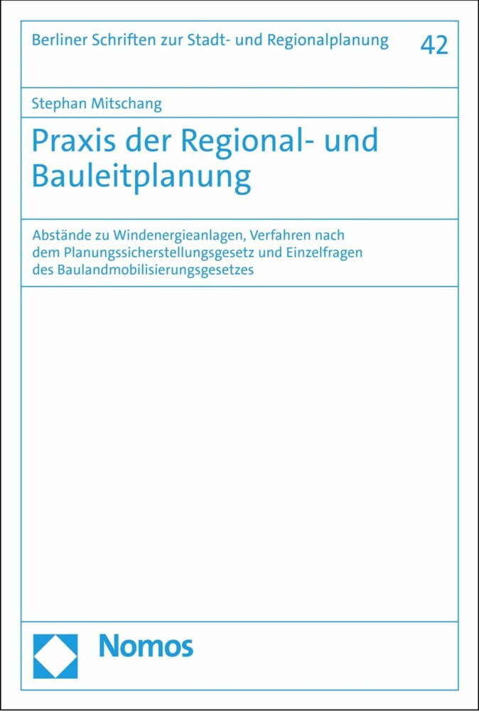 Praxis der Regional- und Bauleitplanung main product photo