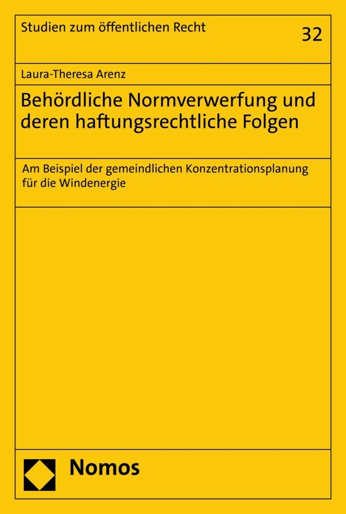 Behördliche Normverwerfung und deren haftungsrechtliche Folgen main product photo