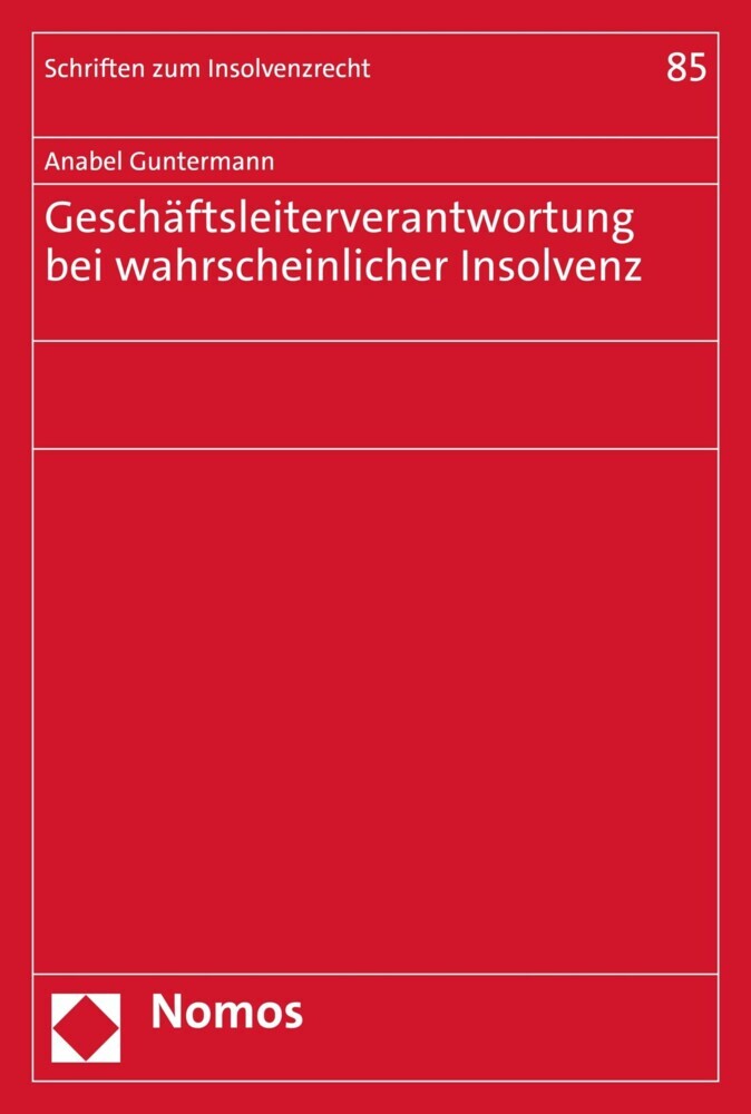 Geschäftsleiterverantwortung bei wahrscheinlicher Insolvenz main product photo