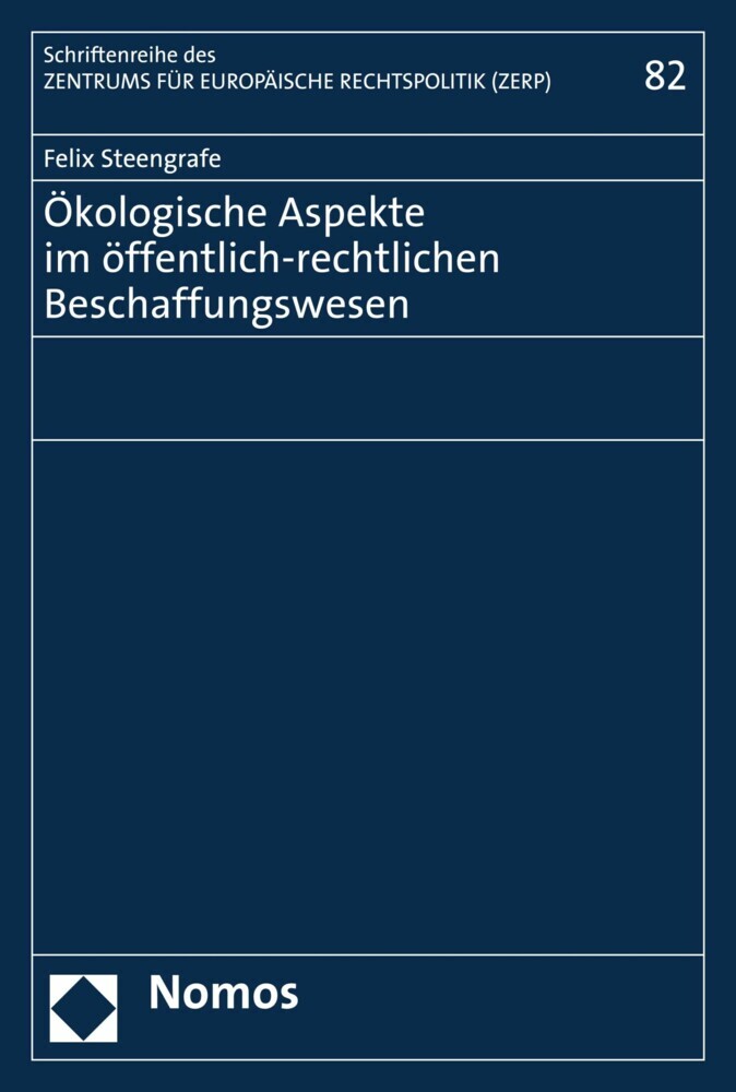 Ökologische Aspekte im öffentlich-rechtlichen Beschaffungswesen main product photo