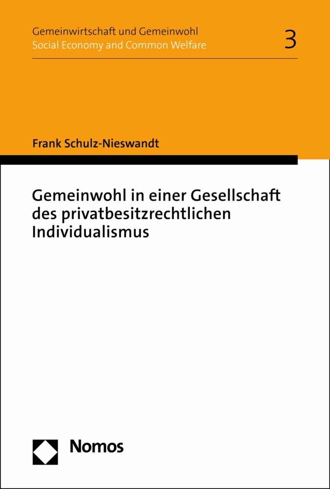 Gemeinwohl in einer Gesellschaft des privatbesitzrechtlichen Individualismus main product photo