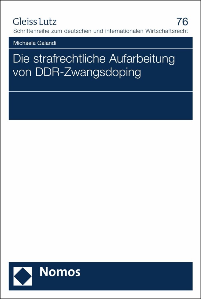 Die strafrechtliche Aufarbeitung von DDR-Zwangsdoping main product photo