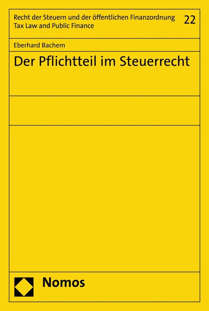 Der Pflichtteil im Steuerrecht main product photo
