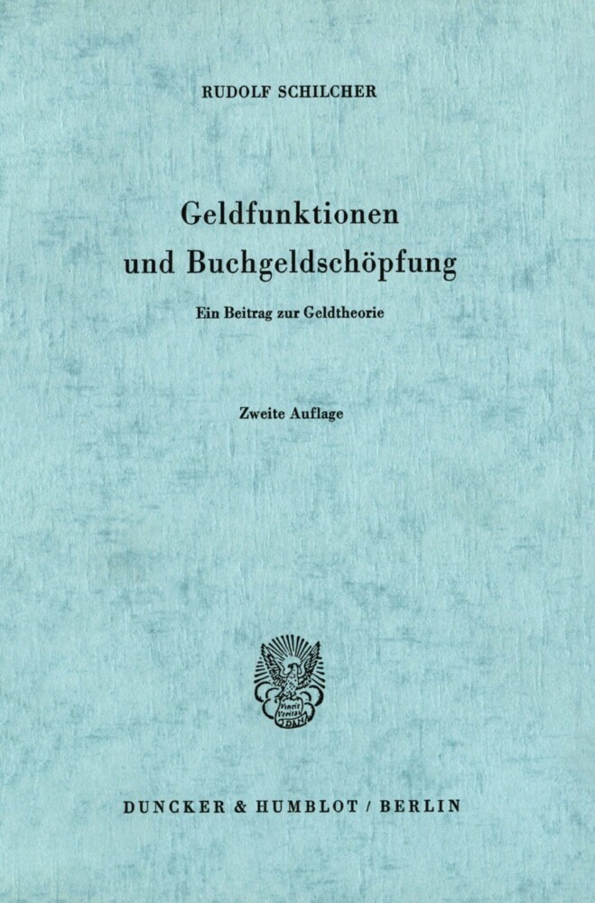 Geldfunktionen und Buchgeldschöpfung. main product photo