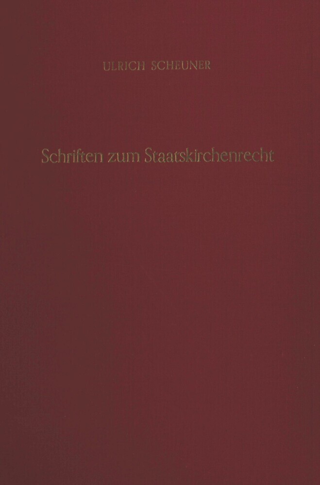 Schriften zum Staatskirchenrecht. main product photo