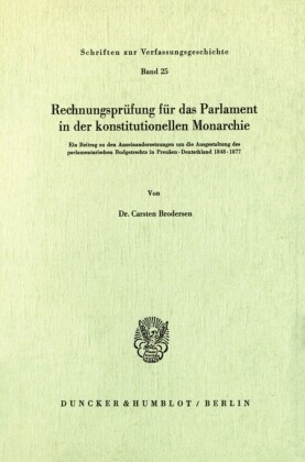 Rechnungsprüfung für das Parlament in der konstitutionellen Monarchie.