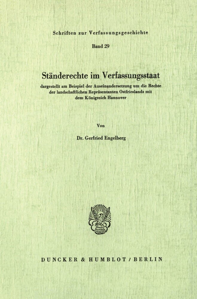 Ständerechte im Verfassungsstaat, main product photo