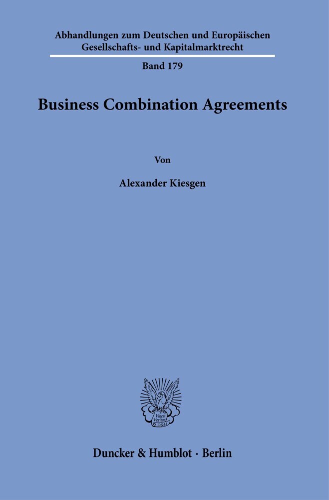 Business Combination Agreements. main product photo