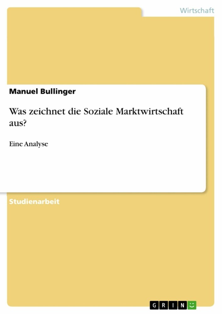 Was zeichnet die Soziale Marktwirtschaft aus? main product photo